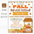 Editable Fall Harvest Fundraising Flyer Set